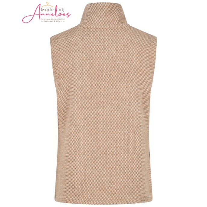 Barbara Lebek bodywarmer harig Beige